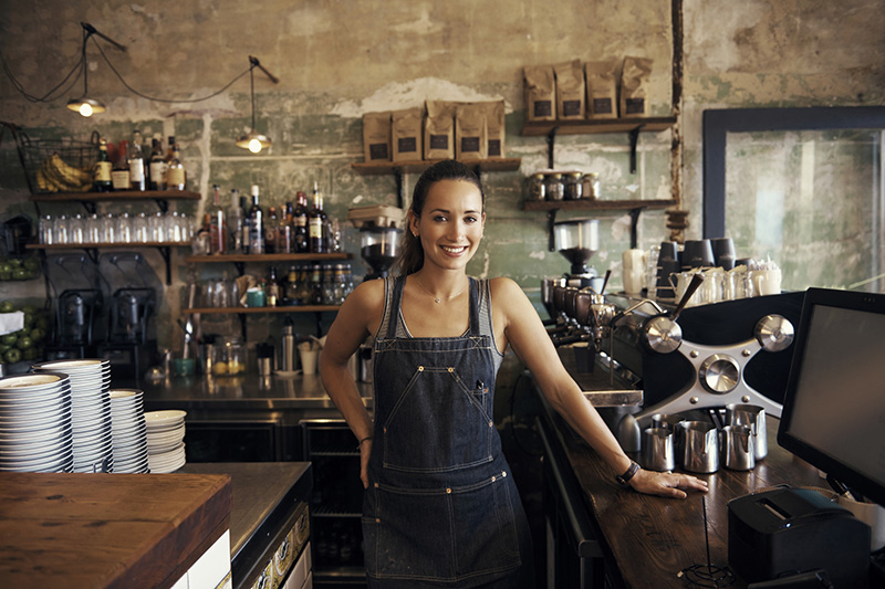 woman in bar