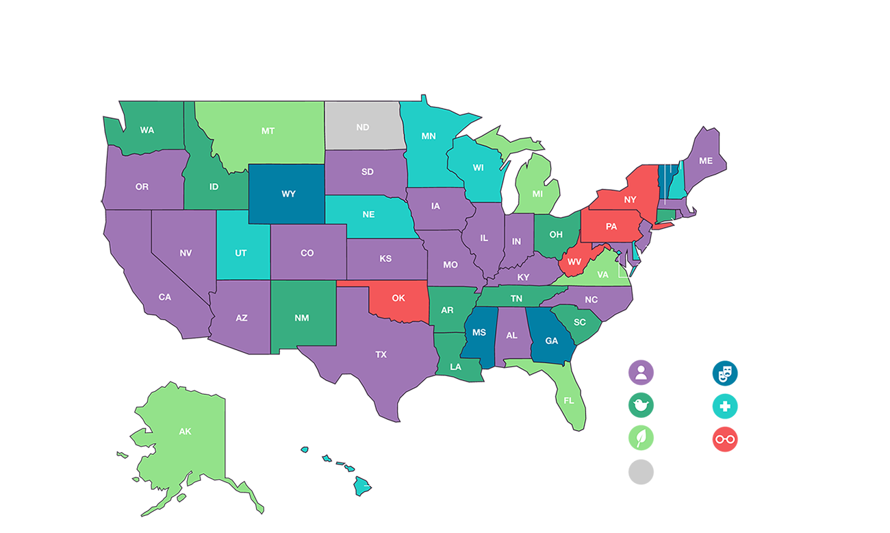 best charities to donate to map