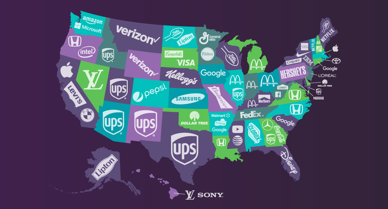 The Most Popular Brands in Each State