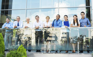 Commercial real estate workers