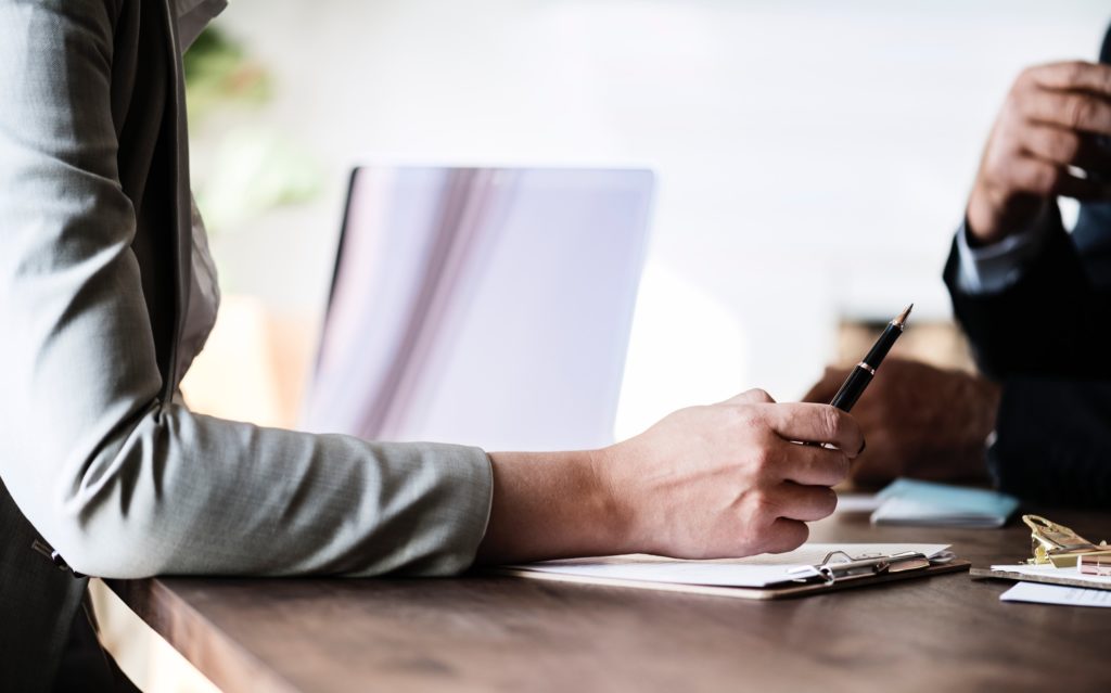 woman getting loan