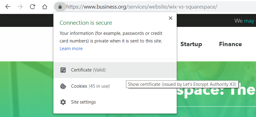 SSL lock