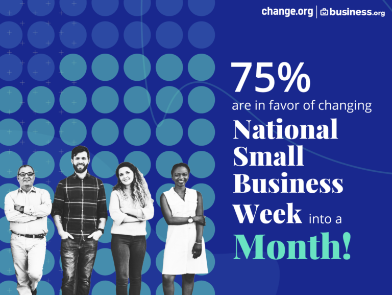 75% of small business owners want small business month