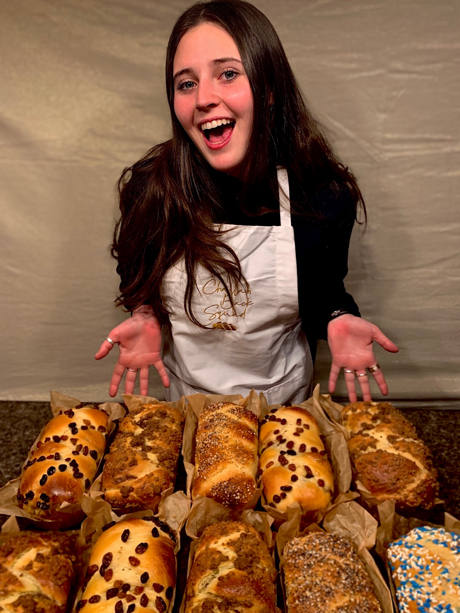 A showcase of the Challah Back Girl challahs