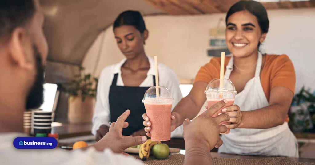 two-woman-working-in-smoothie-food-truck