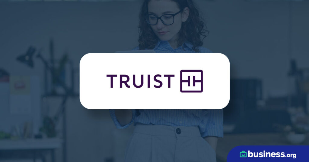truist logo on faded background