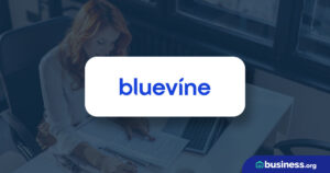 bluevine logo on faded background